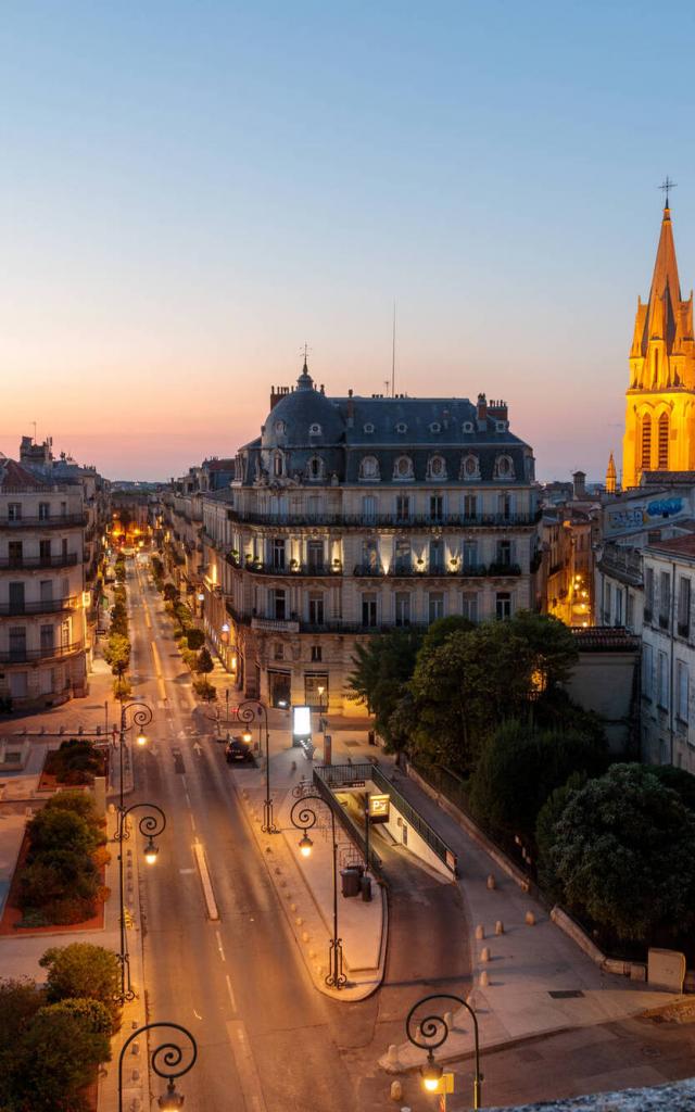 Lever De Soleil Rue Foch Montpellier Depuis Arc De Triomphe Chruiz 3m