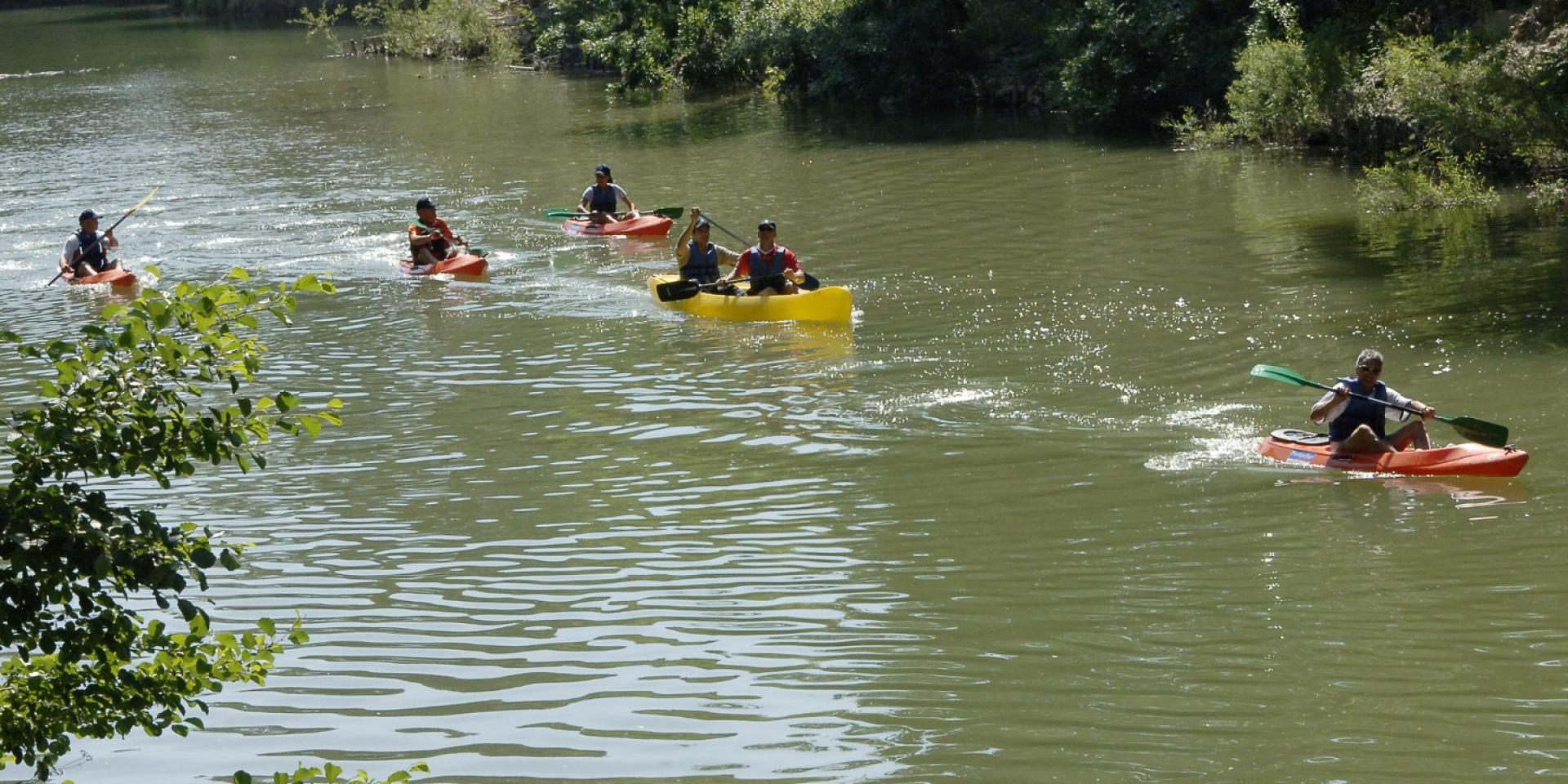 Canoe kayak sur le Lez