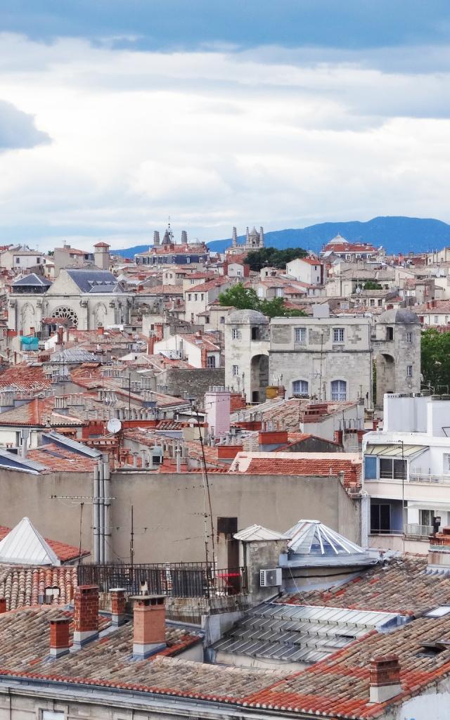 Montpellier Toits gris nuage