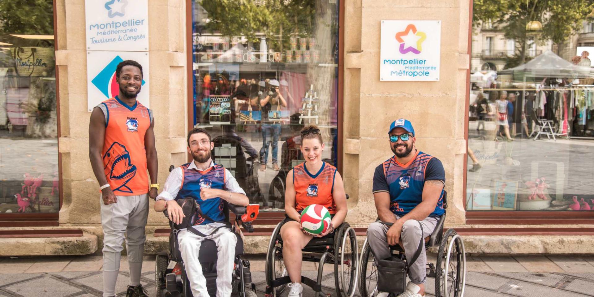 Tourisme Handicap fauteuil Montpellier accessible Sharks