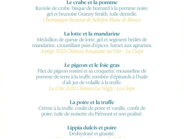 Menu Du 31 Chez Delagare